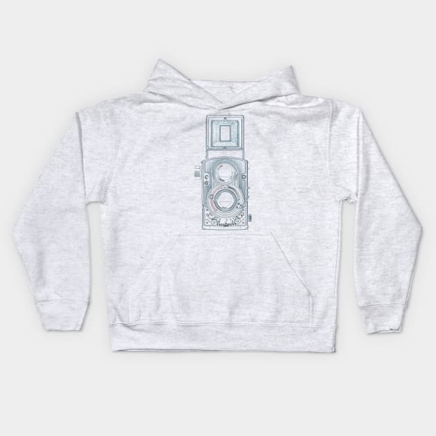 Vintage Camera Kids Hoodie by VintCam